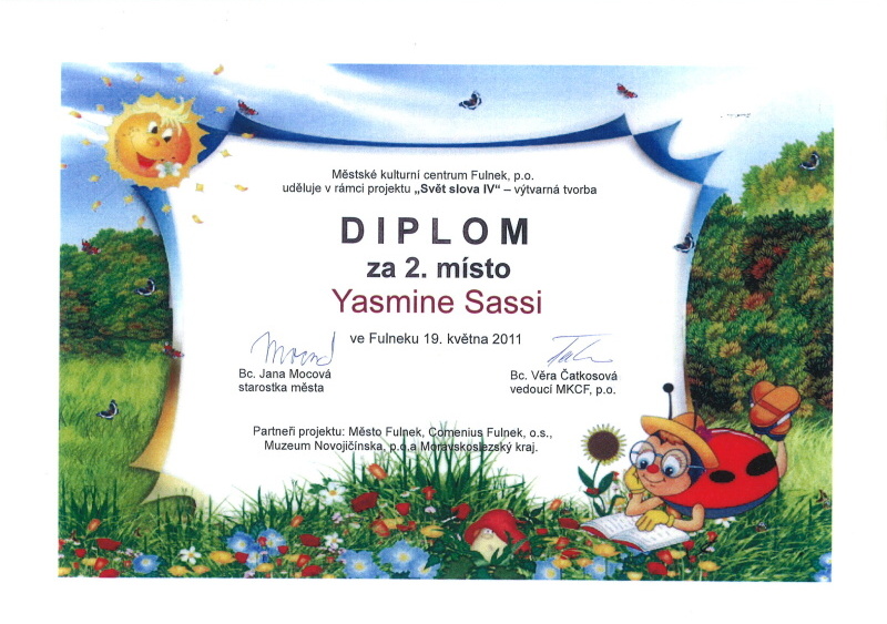 Diplom za druhé místo