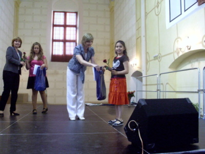 Yasminka na pódiu
