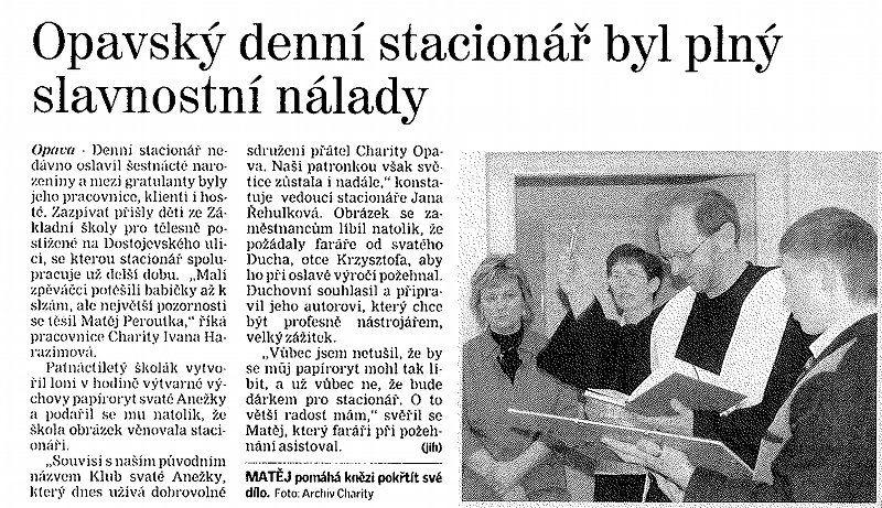 vystoupení v Klubu svaté Anežky