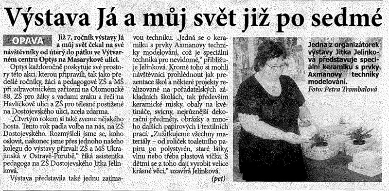 článek z novin